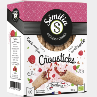 CROUSTICKS FRAMBOISE LOCAL ET BIO - 125gr